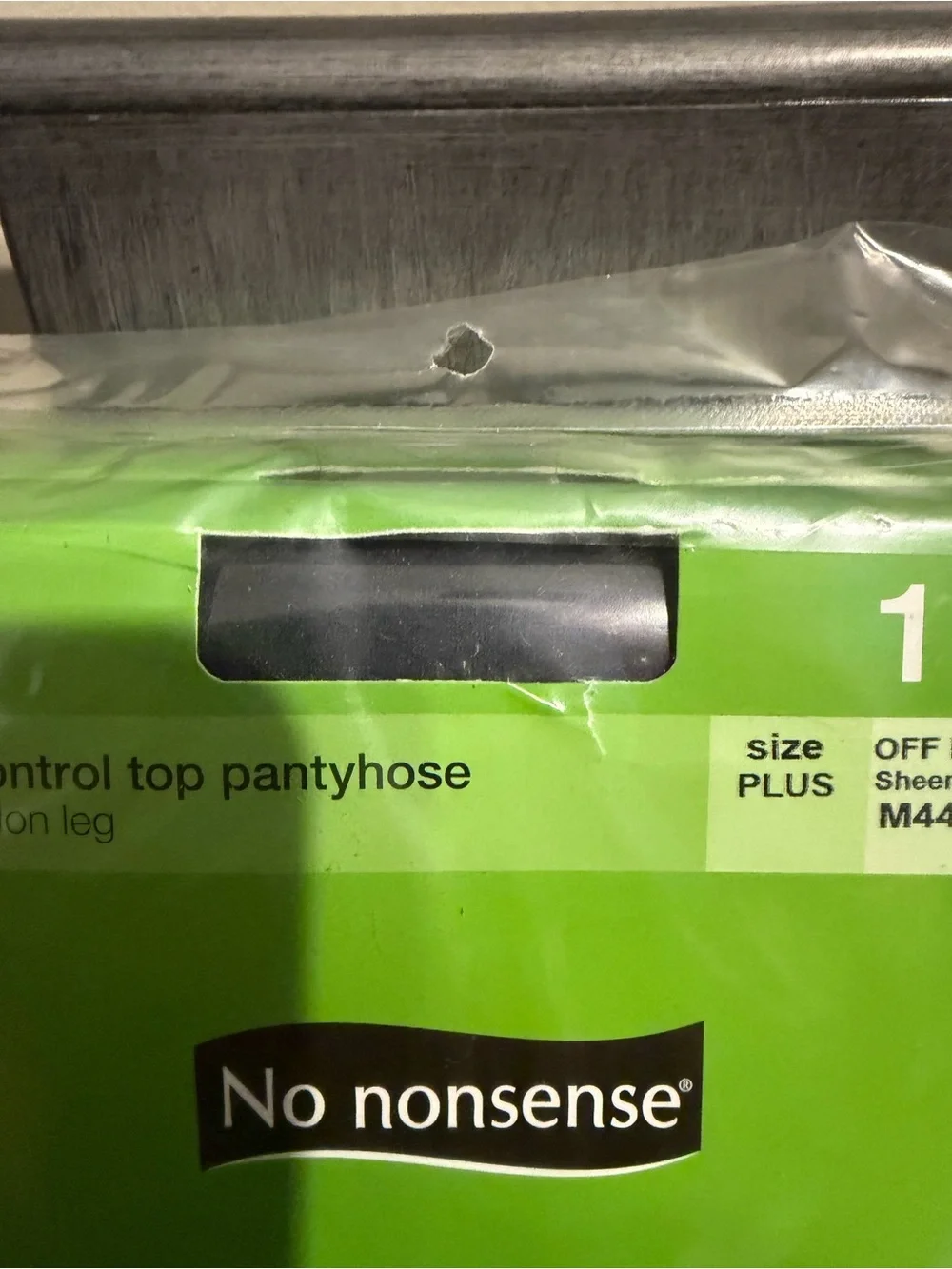 Vintage No Nonsense 2 Pair Bonus Pack Pantyhose Plus M44 NOS